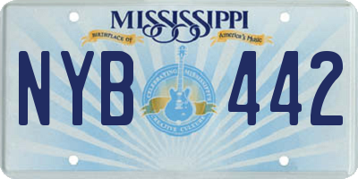 MS license plate NYB442
