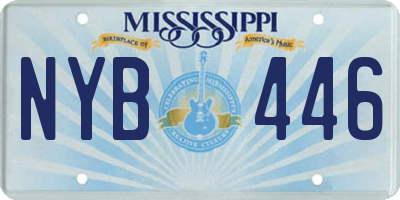 MS license plate NYB446