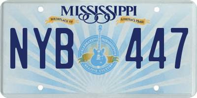 MS license plate NYB447