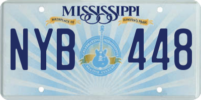 MS license plate NYB448