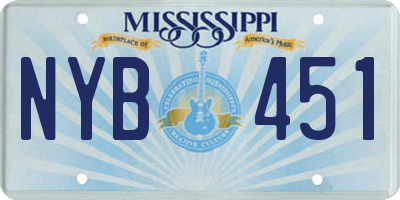 MS license plate NYB451