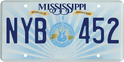 MS license plate NYB452