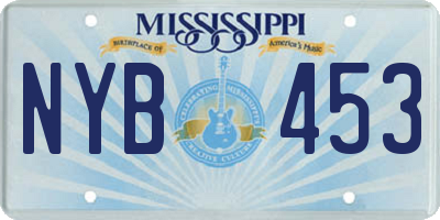 MS license plate NYB453