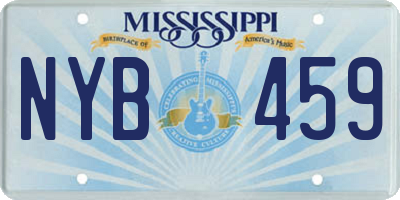 MS license plate NYB459
