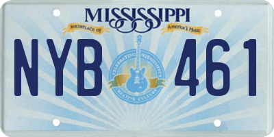 MS license plate NYB461