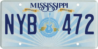 MS license plate NYB472
