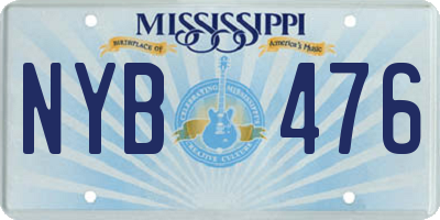 MS license plate NYB476