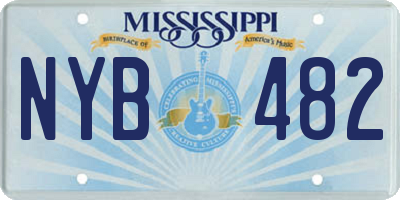 MS license plate NYB482