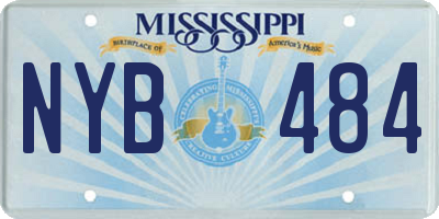 MS license plate NYB484