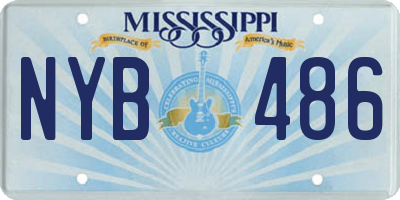 MS license plate NYB486