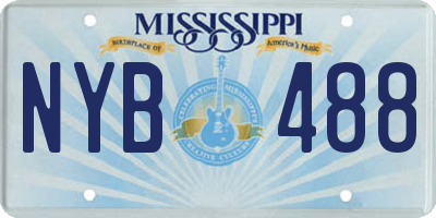 MS license plate NYB488