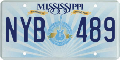 MS license plate NYB489