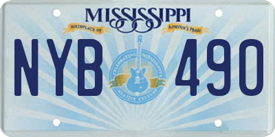 MS license plate NYB490