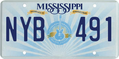 MS license plate NYB491