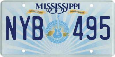 MS license plate NYB495