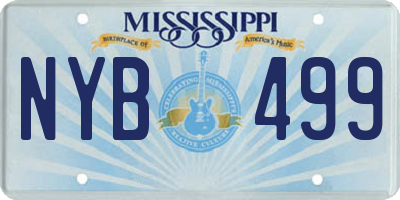 MS license plate NYB499