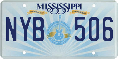 MS license plate NYB506