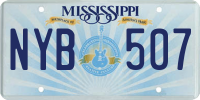MS license plate NYB507