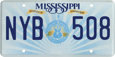 MS license plate NYB508