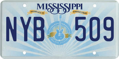 MS license plate NYB509