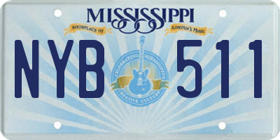 MS license plate NYB511