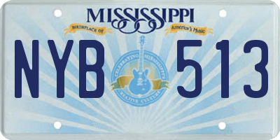 MS license plate NYB513