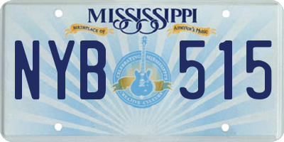 MS license plate NYB515