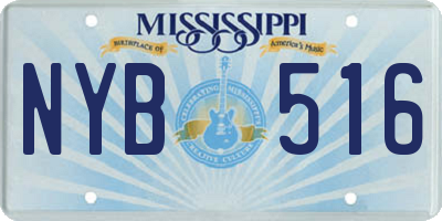 MS license plate NYB516