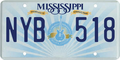 MS license plate NYB518