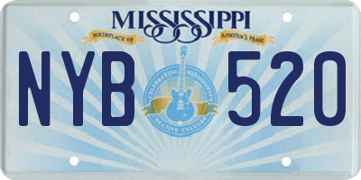 MS license plate NYB520