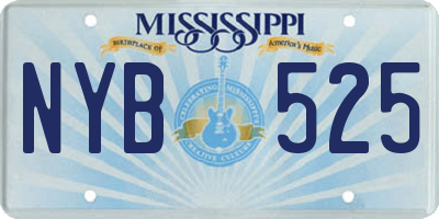 MS license plate NYB525