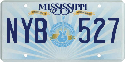 MS license plate NYB527
