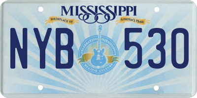 MS license plate NYB530