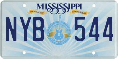 MS license plate NYB544