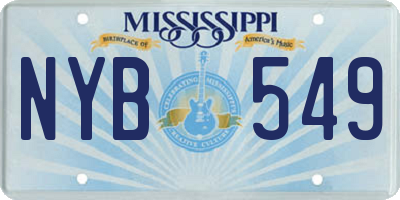 MS license plate NYB549