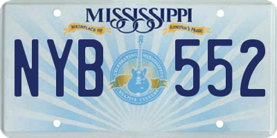 MS license plate NYB552