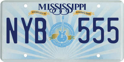 MS license plate NYB555
