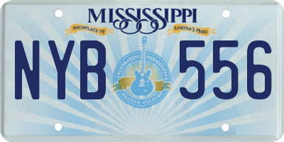 MS license plate NYB556