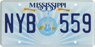 MS license plate NYB559