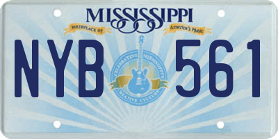 MS license plate NYB561