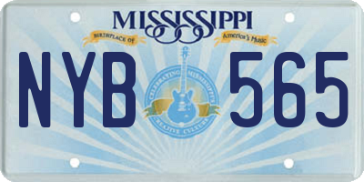 MS license plate NYB565