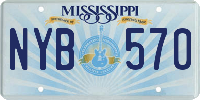 MS license plate NYB570