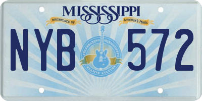 MS license plate NYB572
