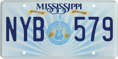 MS license plate NYB579