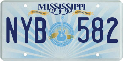 MS license plate NYB582