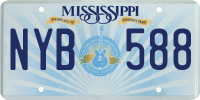 MS license plate NYB588