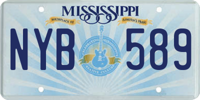 MS license plate NYB589