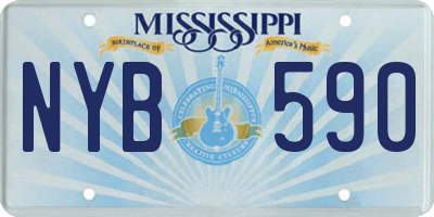MS license plate NYB590
