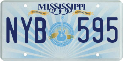 MS license plate NYB595
