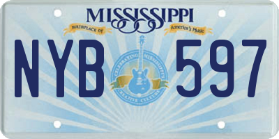 MS license plate NYB597